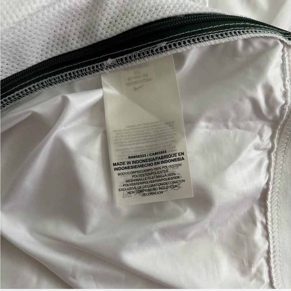 Green Bay Packers Nike White Windbreaker Jacket - Picture 7 of 7
